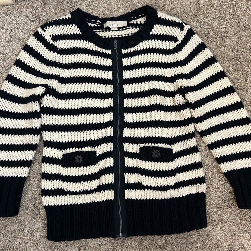 Black  and White sweater